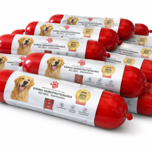 karma mokra dla psa baton wieprzowy monoproteinowy 800 g, 15 szt