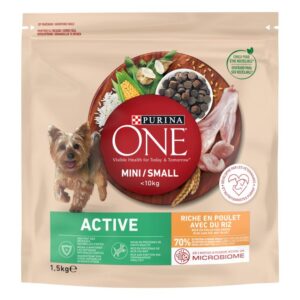 purina one small mini active ryż i kurczak 1,5kg