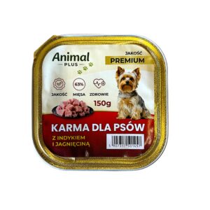 karma dla psa tacka 150g pasztet z indykiem i jagnięciną