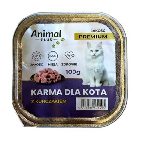 karma dla kota tacka 100g pasztet z kurczakiem