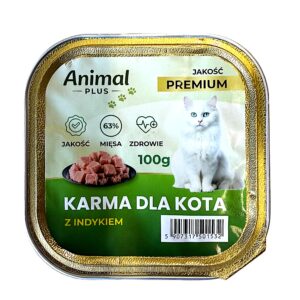 karma dla kota tacka 100g pasztet z indykiem
