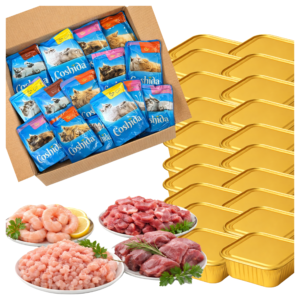 zestaw dla kota xxl 25 saszetek i 20 tacek mix smaków