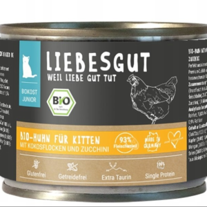 liebesgut junior karma mokra dla kociąt 200 g – kurczak kokos