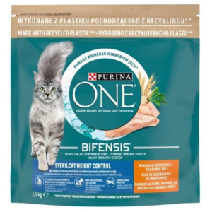 purina one sterilised karma dla kota kurczak, kontrola wagi u kotów 1,5kg