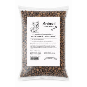 karma sucha dla małych ras psów 1kg kurczak z warzywami