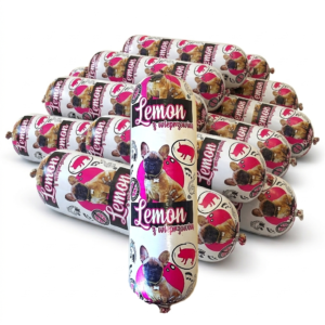 karma mokra dla psa baton z wieprzowiną 1 kg – zestaw 12 szt